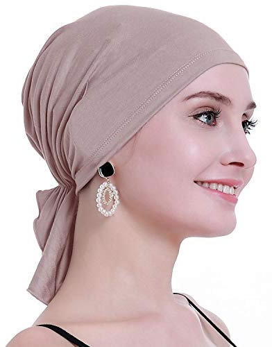 osvyo - Pañuelo de bambú para la cabeza para mujeres con pérdida de cabello por quimioterapia, turbantes para el cáncer, embalaje sellado, Talla única