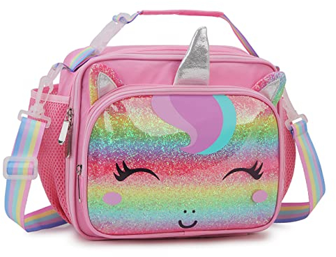 VX VONXURY Lunch Bag for Kids,Lightweight Cute Large Insulated Lunch Box for Boy Girl Lunch Tote for School with Adjustable Shoulder Strap