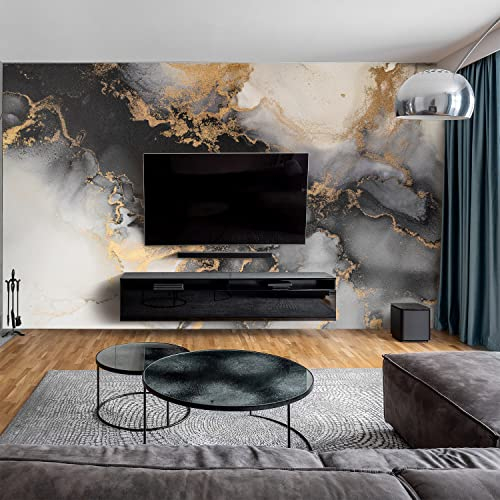 dedeco Wohnzimmerrückwand TV-Wand Wandpaneel Wohnrückwand Rückwand Tapetenersatz, Motiv: Marmor V13, 300 x 150 cm, wasserfest, robust, als Wandverkleidung aus Acrylglas 3D, Glasoptik
