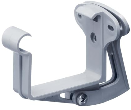 INEFA 20x Support de planche de rive, réglable, rectangulaire 68mm Gris | Support de gouttière en plastique, accessoire de gouttière, montage facile, Made in Germany