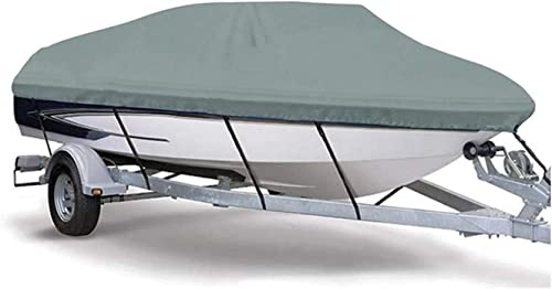 Telo Copri per Barche Impermeabile Telo Copribarca Antipolvere, Tessuto Oxford 420D Con Rivestimento In PVC, Impermeabile, Protezione Esterna Anti-UV Telone For Barca For Scafo A V, Grigio (Size : 20