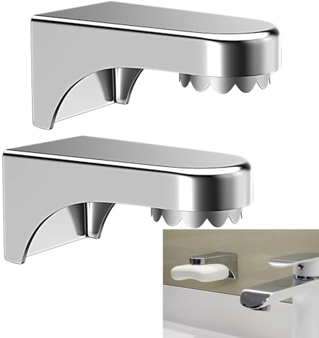 2 Stück Seifenhalter Magnetisch,Seifenhalter Magnet Ohne Bohren,Magnethalter Seife,seifenhalter magnetisch,Seifen Halterung,Für Dusche, Badewanne Und Küchenspüle