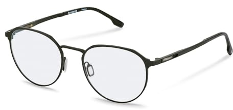 Rodenstock Brille mit Sehstärke für Unisex optional mit Sonnenbrillentönung oder Blaulichtfilter, Rund, gefertigt aus Titan (inklusive Brillenetui)