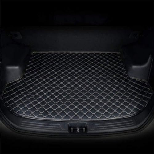 JUNJIKAIDAN Auto Leder Kofferraummatten für Acura RDX 2006-2020, Wasserdicht Kofferraum Cargo Schutzmatten Auto ZubehöR,C/Black~Beige