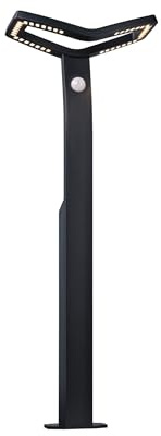 Paulmann 94796 LED Pollerleuchte Alara Bewegungsmelder IP44 eckig 665mm 3000K 10W 600lm 230V Anthrazit Metall