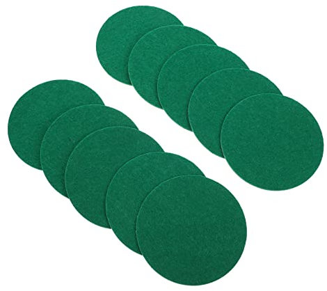 KITANDOVE 10 Stück Runde Airhockey-Pusher-Pads Eishockey-Pusher-Aufkleber Langlebiges Hockey-zubehör