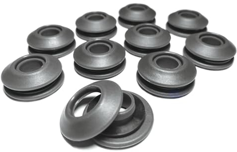 AWAPRO Ensemble d'œillets - 25 pièces gris pour bâches inoxydables 28x28x12 mm œillets en plastique pour bâche de piscine