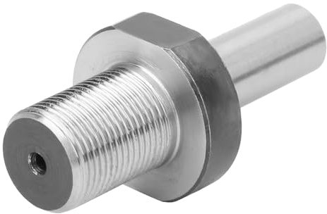 Culnflun Mandrino Biella, M14*1 Adattata a K01-50/63 K02-50/63, Parte Mini Tornio Stabile in Acciaio Inossidabile (10mm-M14*1)