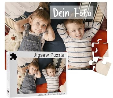 JSDDE 35-1000 Teile Fotopuzzle mit eigenem Foto Personalisiertes Puzzle mit Bild Individuelle Geburtstage Muttertag Valentinstag Hochzeiten Geschenke für Freunde Partner Familie (35 Teile (15*10cm))