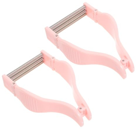 DRESSOOS 2stücke Manueller Gesichtshaarentferner Feder-epilierer Für Frauen Schonende Haarentfernung Für Wangen Kinn Und Oberlippe Ergonomisches Design Leichtes Hautfreundliches Material Tr