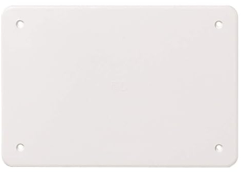 Coperchio rettangolare 152x100mm, 15x10cm, bianco RAL9001, ricambio per scatola di derivazione, cassetta a parete per impianto elettrico, viti in acciaio incluse, in plastica ad elevata resistenza
