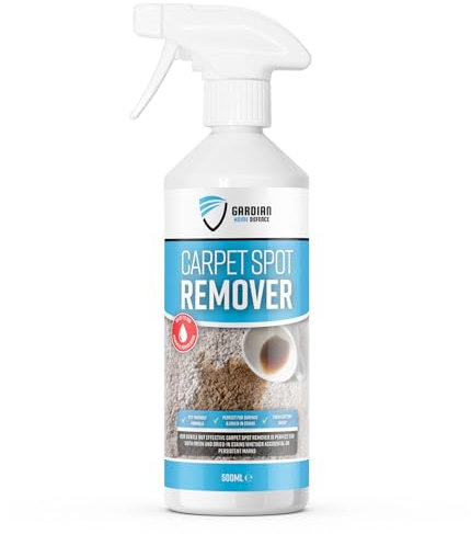 Gardian Carpet Stain Remover - 500ml Carpet Spot Cleaner, Removes Tough Stains Fast - Pet, Wine, Urine, and More - Deep Penetrating Spot Carpet Cleaner Spray