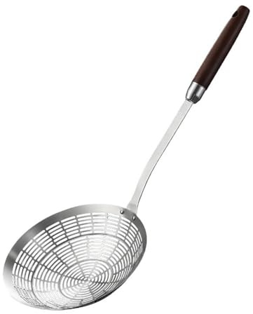 Cucchiaio filtrante a manico lungo, in acciaio inox, a forma di ragno, utilizzato per cucinare e friggere in cucina, filtro dell'olio, pasta, A, 16