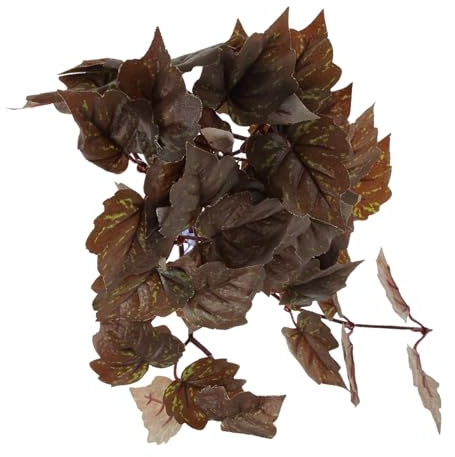 Milisten Plantes Artificielles pour Reptiles Lianes Suspendues pour Terrariums Décoration Facile à Fixer avec Ventouses Accessoires pour Lézards Et Geckos