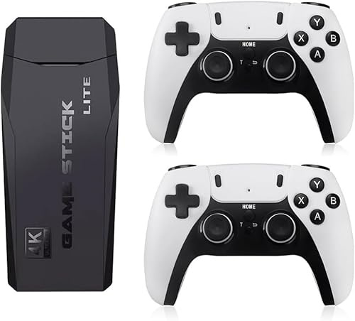 Bastone da gioco retrò, M8 PRO Wireless Retro Game Console, oltre 10000 giochi elettronici integrati, doppio controllo wireless 2.4G Plug and Play Stick da gioco retrò, uscita HDMI 4K (64G)