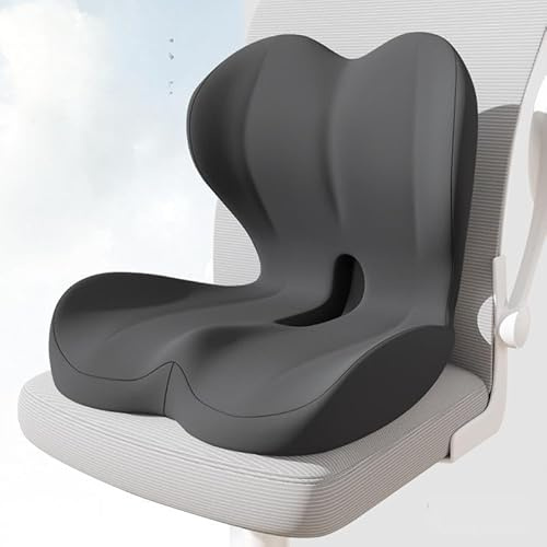 HoldOneLight Cojín con Respaldo Ergonómico, Cojín Ortopédico de Asiento con Apoyo Lateral, Acolchado Transpirable para Oficina, Coche y Uso Diario