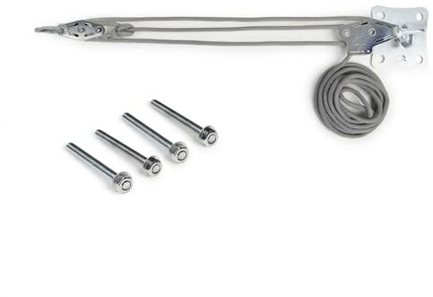 Maanta - Ancoraggio a parete per vele ombreggianti (Acciaio Zincato, Argento 1 Kit Parete)