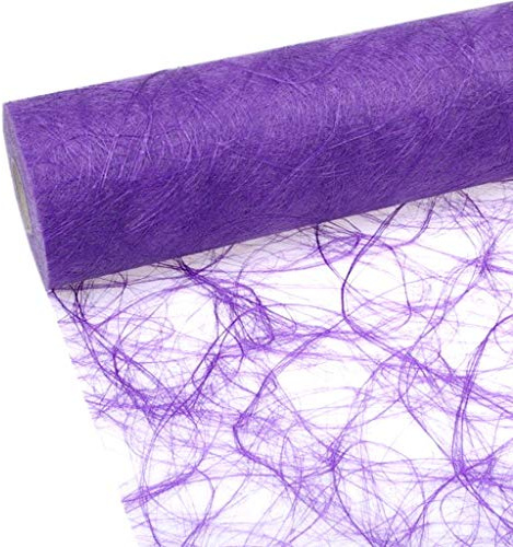 Sizoweb Tischband - 25 Meter Rolle + 300 Mini-Dekodiamanten Gratis (20cm Breite, Flieder)