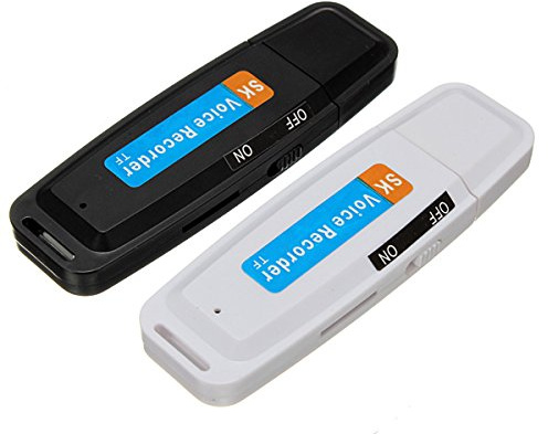 MASUNN 32Gb USB Pen Disk Flash Drive Registratore Vocale Audio Digitale - Nero