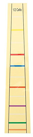 cello fingerboard tape,Cello Aufkleber Cello Griffbrett Aufkleber Cello Finger Sticker Praktische Fret Griffbrett Label Aufkleber Fingerposition Marker für Cello Trainning Anfänger(1/2)