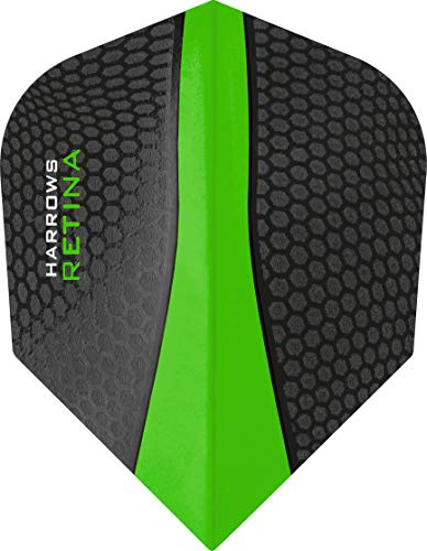 Harrows Retina Dart Flights 5 Sätze - Grün