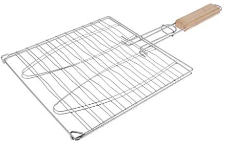 Tubayia BBQ Grillkorb Grillnetz Grillwender Fischbräter für Camping, Grillen, Kochen