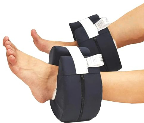OrtoPrime 2 Talloniere Antidecubito da Letto - Protezione per Tallone - Cuscini Antidecubito - Talloniera Antidecubito Rotonda Regolabile - Talloniere Antidecubito per Anziani e Disabili