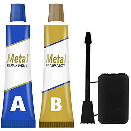 Schweißkleber, Magic Metal Flicken Agent, Permanent Metall Reparatur Paste Set, Industrie Hitzebeständigkeit Kaltgeschweißte Metall Reparatur Paste für Metall, Kunststoff, Holz, Beton