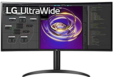 LG 34WP85CN-B.AUS 34 Curved UltraWide QHD IPS HDR Monitor with USB Type C