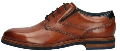 bugatti Herren Businessschuhe, Männer Business Schnürer, Wechselfußbett,Schnuerer,straßenschuhe,Strassenschuhe,Low-tie,Cognac (6300),43 EU / 8.5 UK