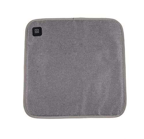 AXTMR Office Smart Fast Heat USB-Stuhlkissen, Heimwärme über eine großflächige elektrisch beheizte Haustiermatte,Gray2,Size
