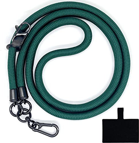 HIRANE Thick Rope Cell Phone Lanyard Spacer, Anti Theft Phone Strap, Adjustable Crossbody Phone Strap, Universal Crossbody Patch Phone Lanyards, for All Smartphone (40)