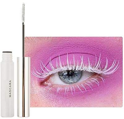 2pcs Imperméable à L'eau Mascara Eyelash Primer, Mascara Cils Volumineux Extra Longs En Fibres Colorées, Charmant Mascara Longue Durée, Volume, Courbure (02# White)