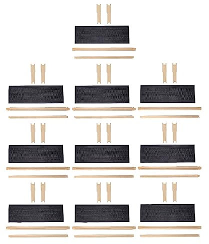 10Er Set Honey Keeper Bienenstock, Tiefe Bienenstockrahmen und Fundament Set, Rahmen Aus Kiefernholz, Einfache Regulierung Der Innenumgebung Ihrer Bienen für Anfänger und Professionelle Imker