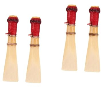 TOYANDONA 4 Stück Fagottrohr Saxophonblätter Fagott Teile Oboenteile Saxophone Bassoon Zubehör Fagott Rohrblätter werkzeug Fagott liefert handgefertigte Schilf Handbuch Instrument Komponente