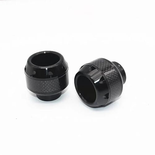 Motorräder Sturzpads 2Pcs Universal Motorräder Fallen Schutz Aluminium Legierung Explosion-Proof Vorderrad Crash Pad Schraube Motorrad Rahmen Slider Rahmen Slider (Color : Schwarz)