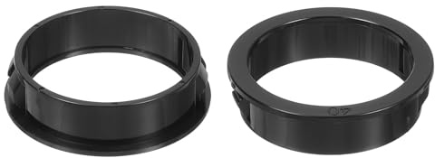 QUARKZMAN 8 Stück Kabeldurchführung Ø 40mm/1,57 Nylon Durchgangstüllen, Runde Lochdurchführung für verschiedene Kabelrohre Drähte, Schwarz