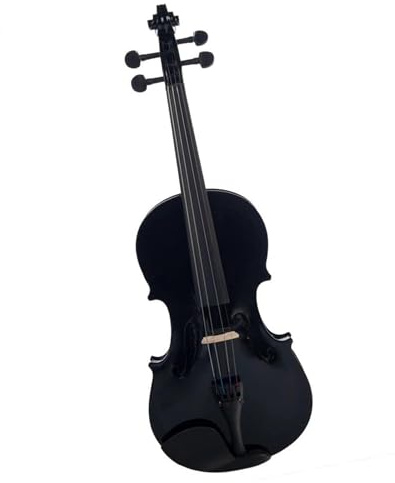 Erwachsenen geige Anfänger 1/4 Größe Schwarzer Ahorn Holz Akustische Violine Geigengurte Brasilholz Bogen Violine Set