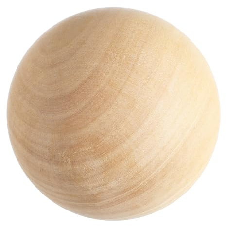 COHEALI Wood Crafts Glatte 9 Cm Große Bemalte Spielzeugbälle für Bastelprojekte