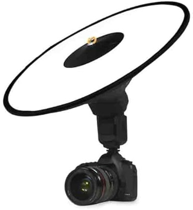 44 cm Diffuseur flash SOFTBOX RÉFLECTEUR CIRCULAIRE Portrait diffuseur macro compatible avec Canon SPEELITE 430EX 580EX I II III 470EX 470EX-AI 600EX II-RT EL-1 EL-5 EL-10 NIKON SB-700 SB-5000 SB-910
