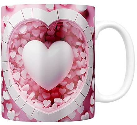 Tazze A Forma Di Cuore Per La Decorazione Di San, Tazze Da Caffè Di San | Tazza Da Caffè In Ceramica Romantica | Tazzine Da Caffè Espresso, Tazze Da Tè, Tazze Da Caffè, Decorazioni