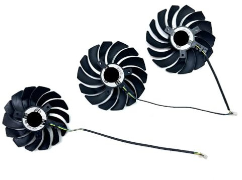 QKFTCSDW Refroidissement PLD09210S12HH PLD10010S12HH RTX2080 RTX2080Ti for RTX 2070 2080 Super 2080Ti X Trio Ventilateur de Carte Graphique(3pcs)