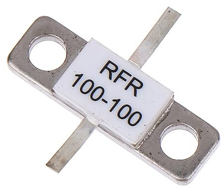 Janasiba 1 Stück 250 Watt 100 Ohm Widerstand Flansch Kunststoff + Metallmontage 250 Watt 100 Ohm Berylliumoxid RFR100-100