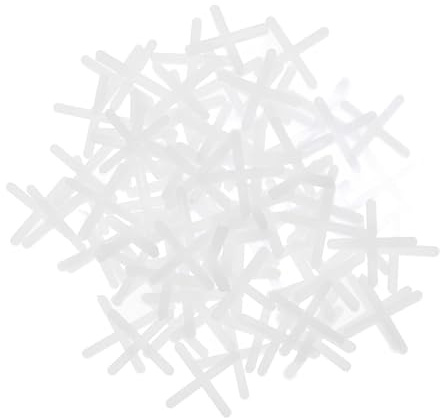 PRETYZOOM 2000pcs Cross Shape Tile Spacers Thick Floor Positioning Tools for Ceramic and Porcelain Tiles Easy to Install Grout Spacers for Accurate Alignment and Leveling