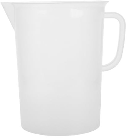 DONFAMDS Jarra Medidora Grande de Plástico 5000 Ml con Asa, Taza Medidora de Aceite para Motor, Recipiente Medidor Automotriz Ergonómico, Uso en Taller Mecánico y Garaje, Gran Capacidad