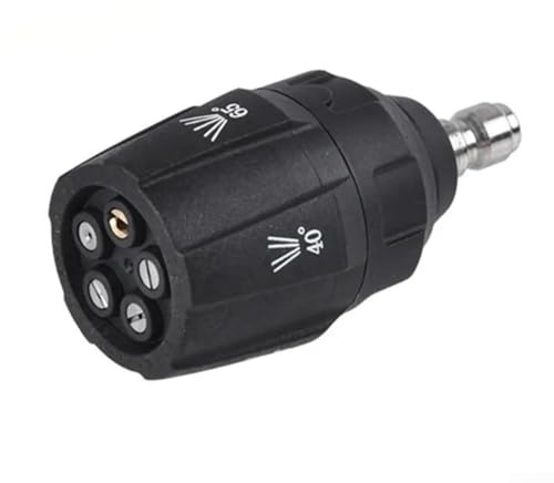 Qualoramall Buses de nettoyeur haute pression 5 en 1 - Tête de pulvérisation rotative réglable avec connecteur rapide et modes de nettoyage jusqu'à 2320 PSI pour béton trottoir en bois terrasse