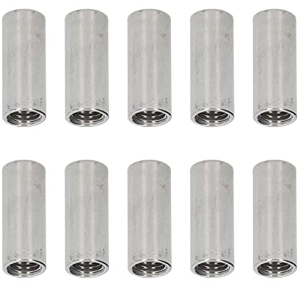 HWGING 10-teiliges Set mit Runden Überwurfmuttern aus Edelstahl 304 mit Innengewinde und Zylindrischem Überwurfmuttern-Set