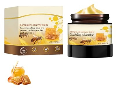 Honig Gesichtscreme Skincare - Korean Style Feuchtigkeitscreme & Porenreiniger - Tägliche Pflege für Empfindliche Beruhigt Trockene Haut mit Hyaluron & Kollagen, für Frauen Männer (1)
