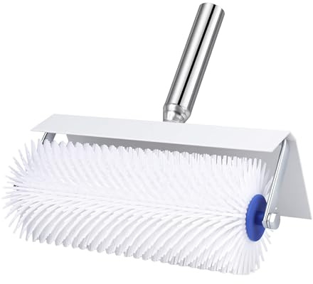 10''/250mm Spiked Roller Self Levelling with Splash Guard and 30mm Spikes | Spiked Roller for Latex Self-Levelling Compound,Epoxy Floor Paint Construction, Removes Air Bubbles to Leave a Smooth Finish