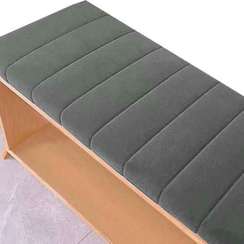 Generisch Bankauflage 90x40cm Bankpolster Sitzkissen Bank Mit Rutschfester Unterseite, Sitzauflage Bank Mit ReißVerschluss, Waschbares Bankkissen, Esszimmerbank Fensterbank GartenmöBel